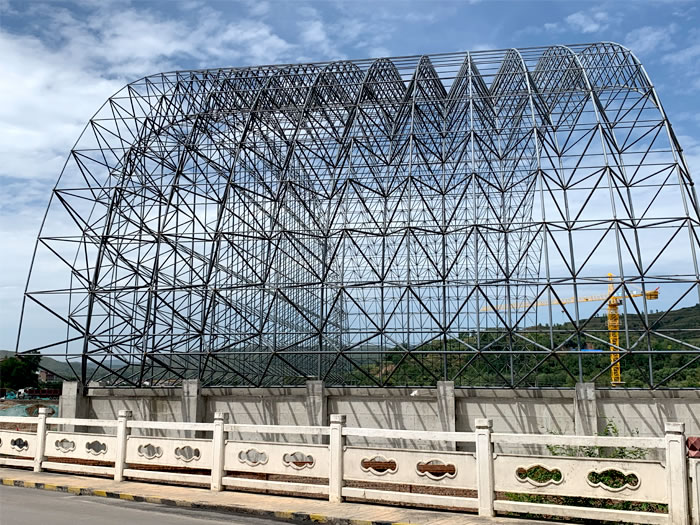 长春山寨矿储煤棚网架